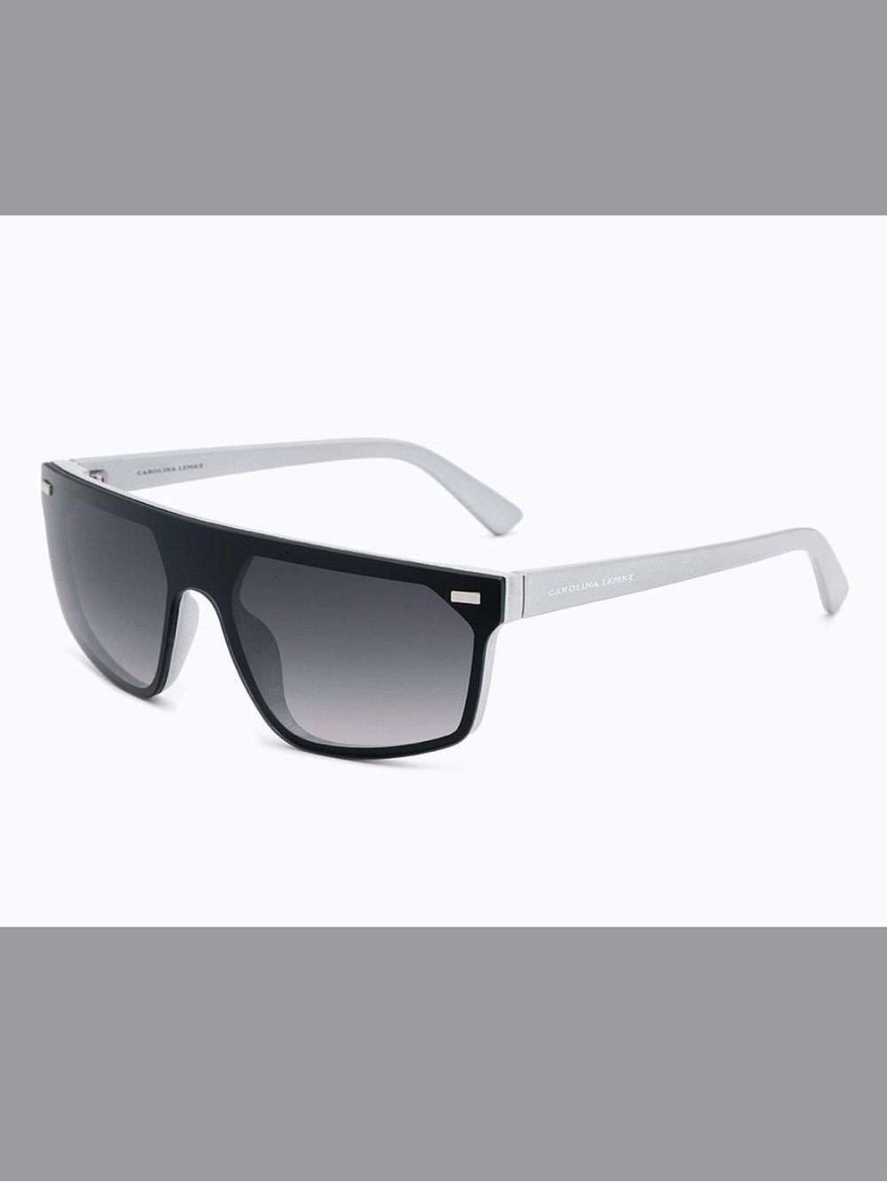 Carolina Lemke Men’s Shield Sunglasses — Black